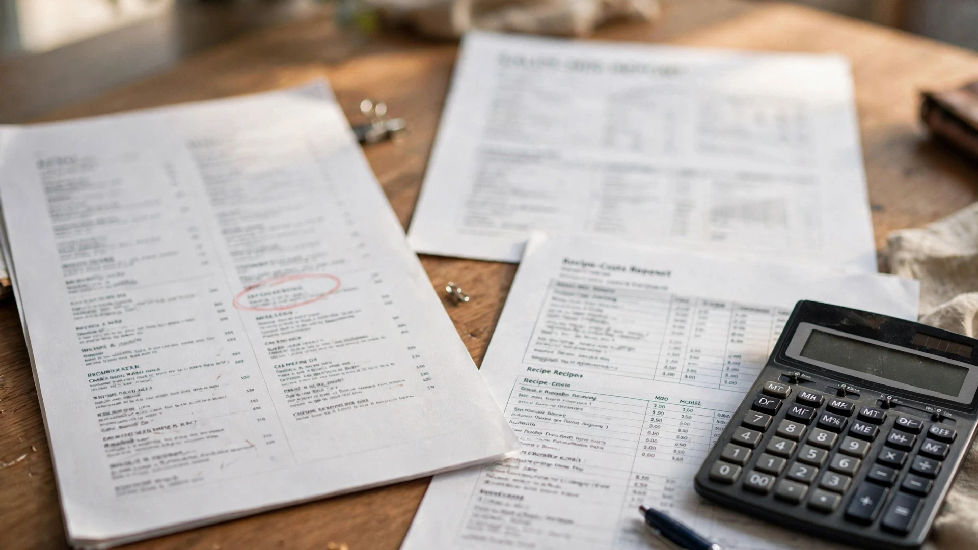 Restaurant menu item retirement and profitability review workspace