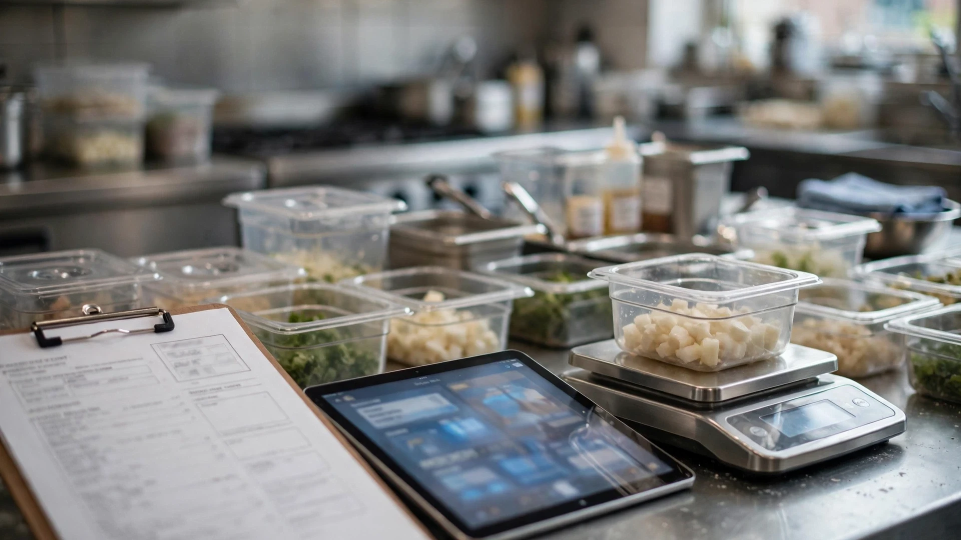 Restaurant standardized recipe version control and production record
