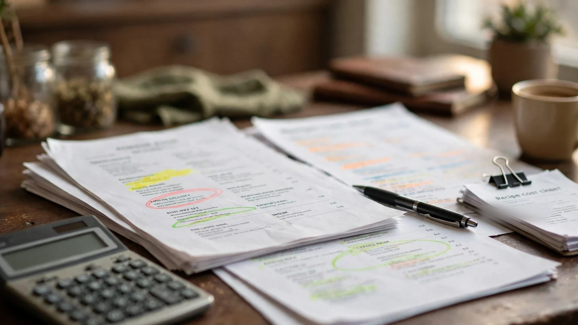 Restaurant menu pricing and contribution margin review workspace