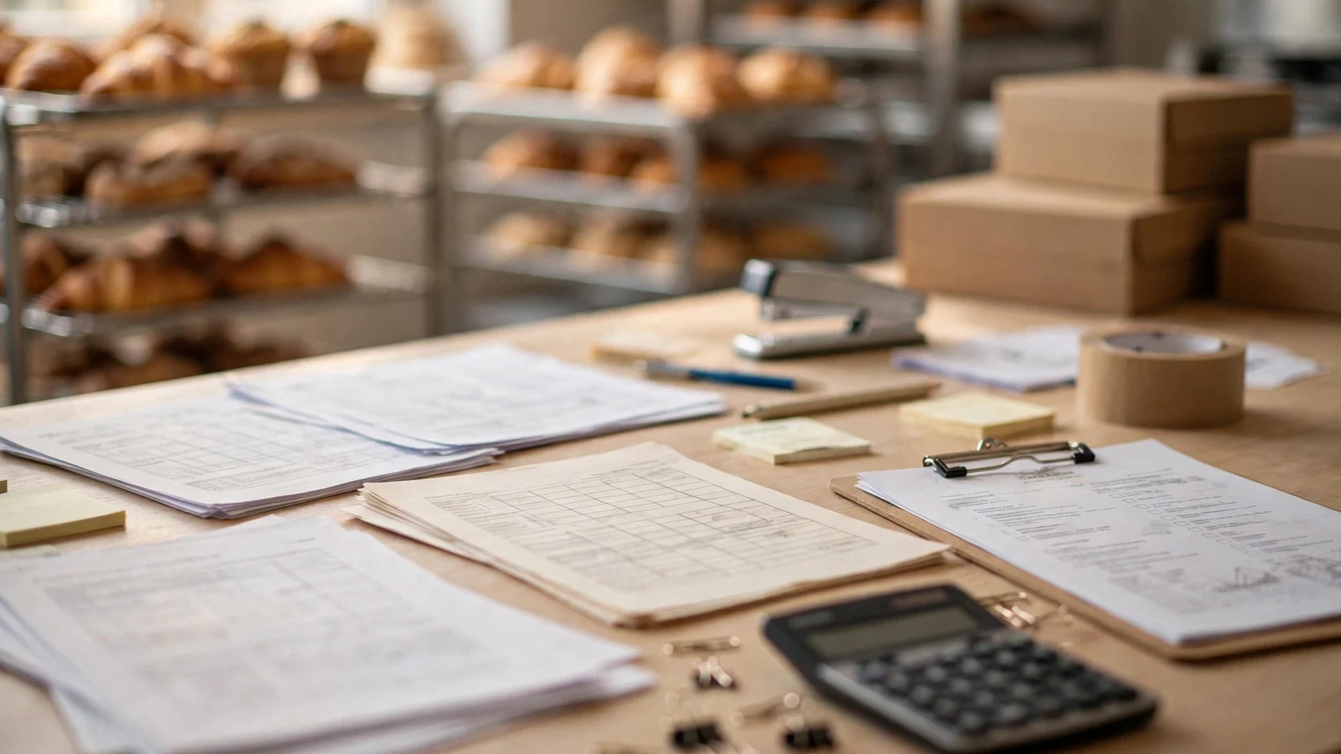 Commercial bakery preorder planning and production capacity workspace