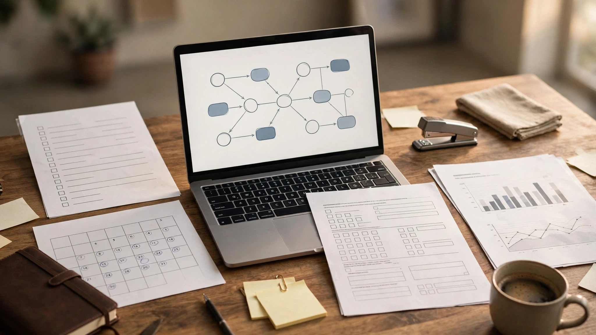 Restaurant back-office automation planning workspace